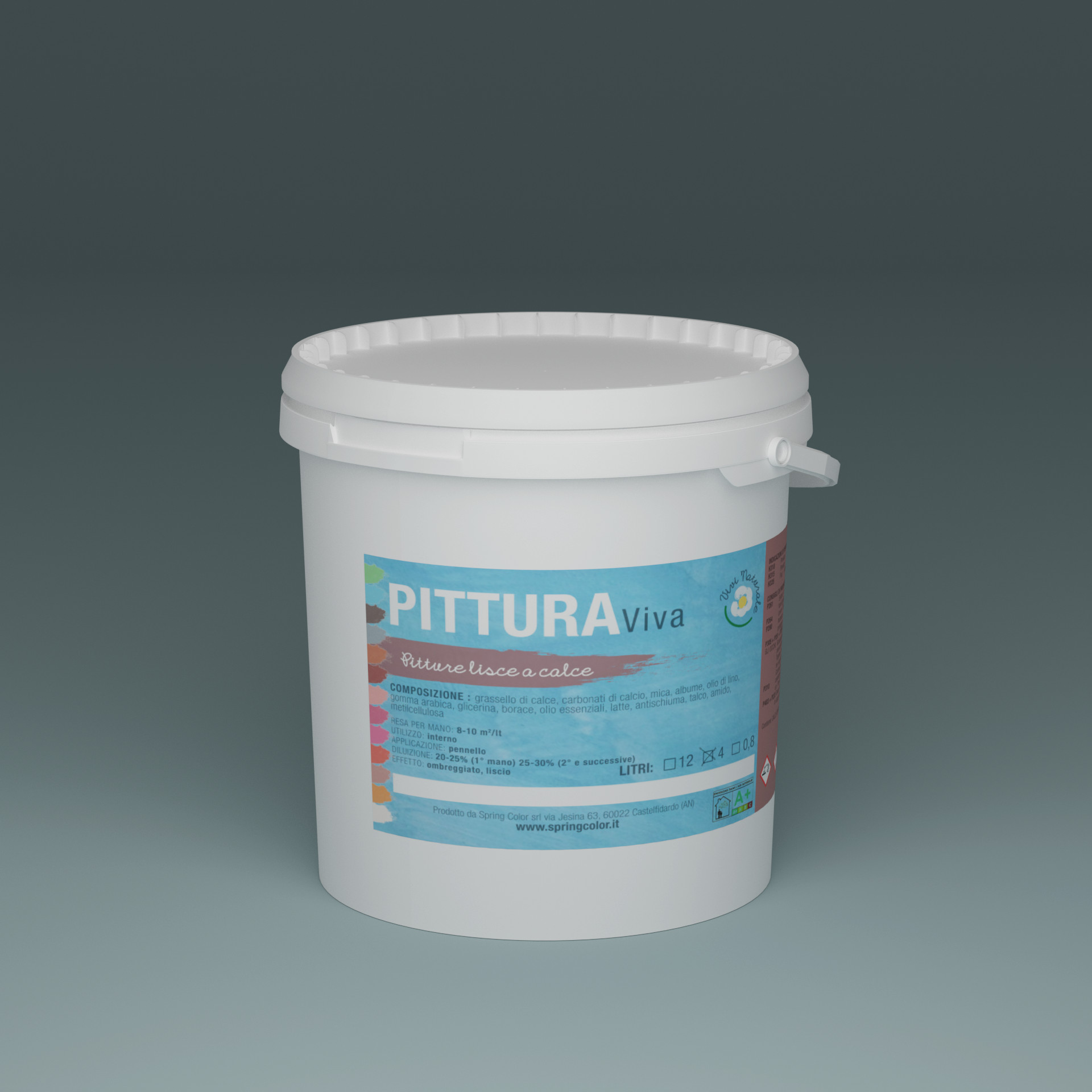 Pittura Naturale a Calce Spring Color "VIVA"